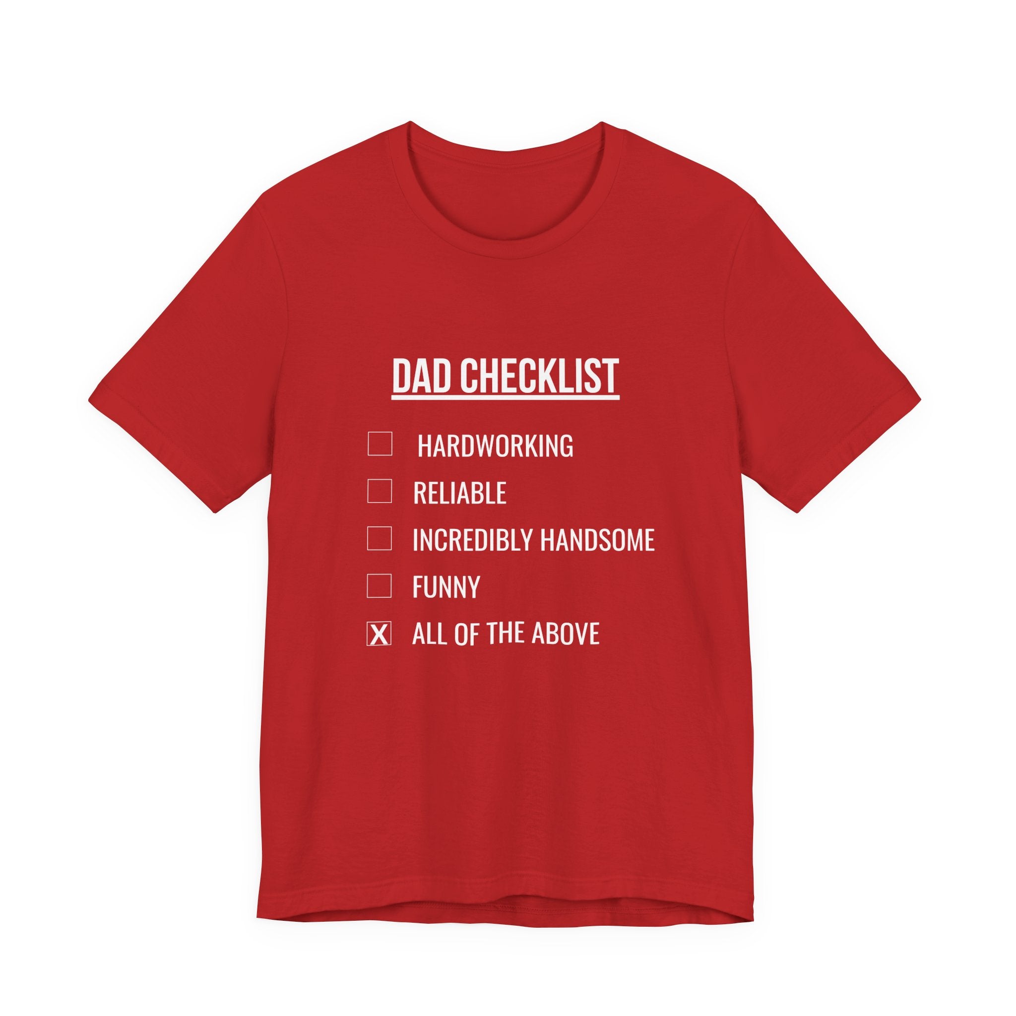 Dad Checklist Tee — Funny Dad Gift T-Shirt