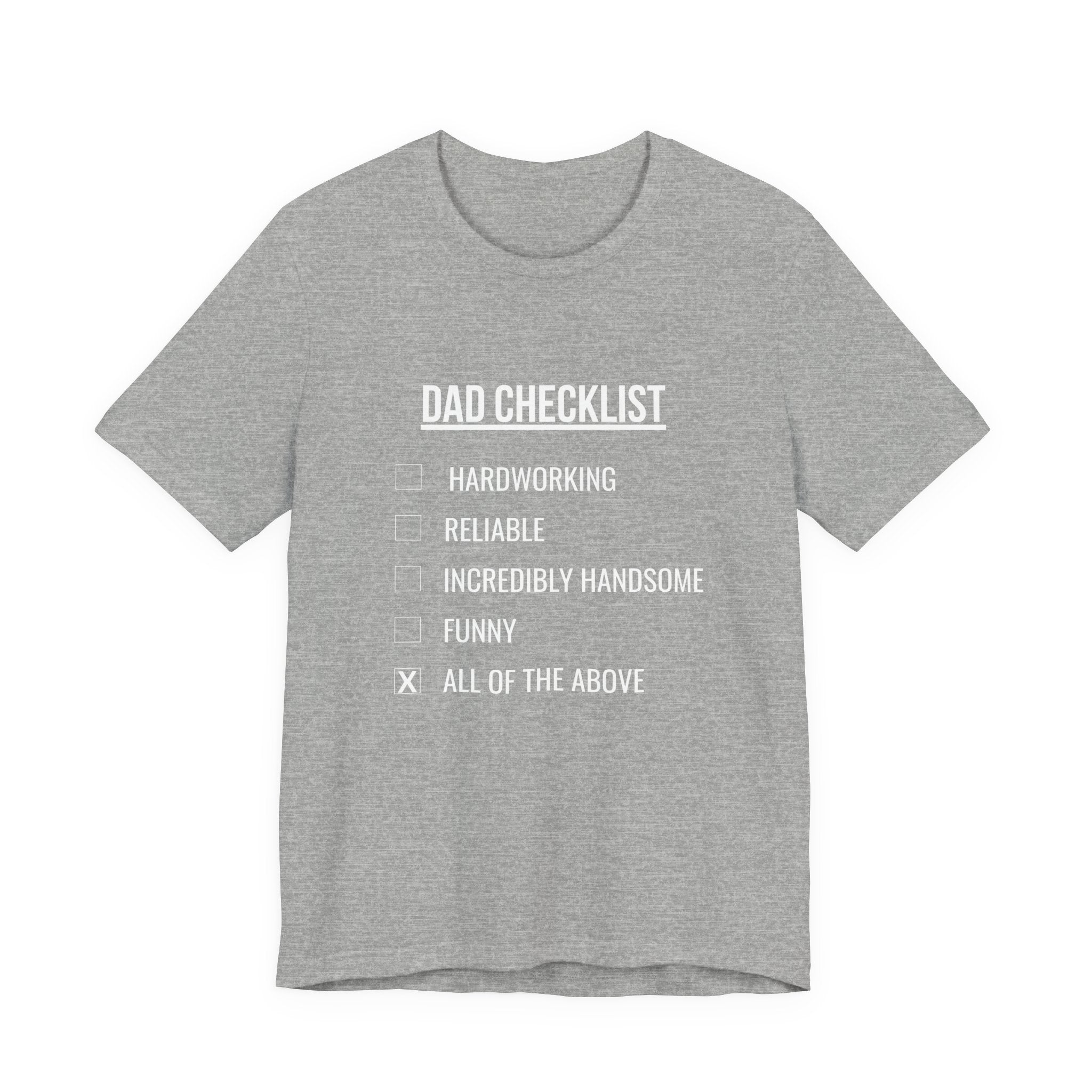 Dad Checklist Tee — Funny Dad Gift T-Shirt