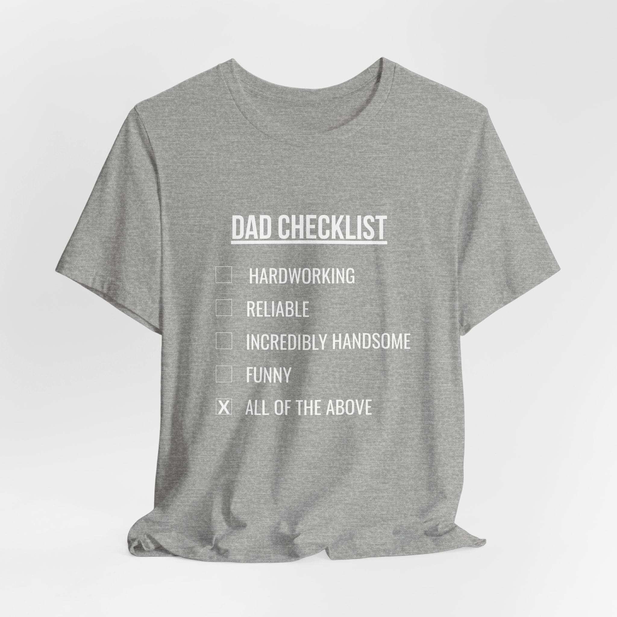 Dad Checklist Tee — Funny Dad Gift T-Shirt